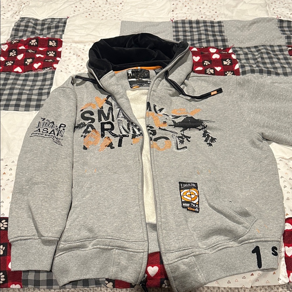 Akdmks Small Arms Patrol Hoodie Vintage Early 2000s Size Large.